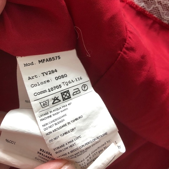 Red Mimisol Dress Size 6 - Picture 13 of 16